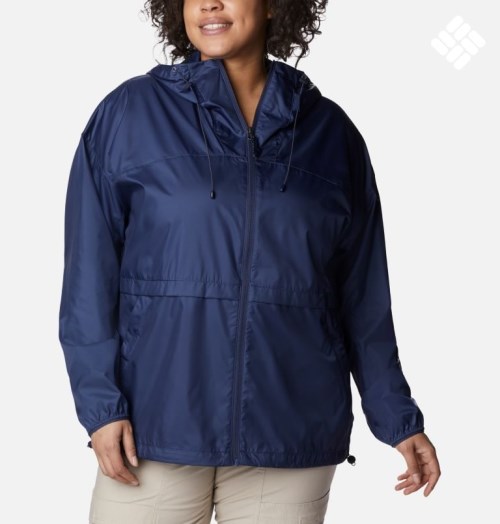 Columbia Alpine Chill Windbreaker Jakke Dame Marineblå | Plus Size 07841F